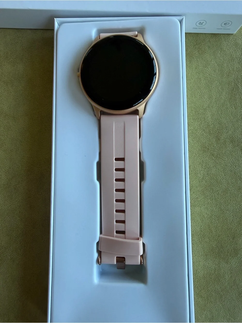 AGPTEK Smart Watch: Round Touchscreen Fitness Watch - Rose Gold and Blush Pink